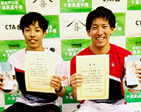 男子ダブルス準優勝