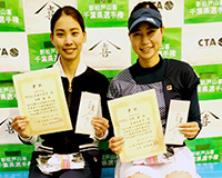 女子ダブルス準優勝