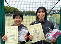 女子ダブルス優勝